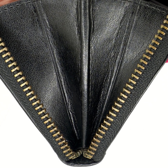 Coach Black Long Accordion Zip Wallet - Picture 13 of 15